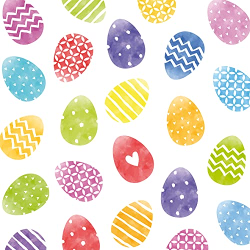 Osterservietten Ostern Colorful Easter - Bunte Eier (2er Set / 40Stück) Ostern Servietten Tischdekoration Dekoration SET Napkin Papierservietten 3-lagig 33x33cm von ReWu