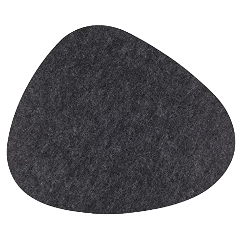 Platzset Tischset Tischuntersetzer Tischdekoration 2er-Set Grau Pebblestone Filz 38 x 34,5 cm von ReWu