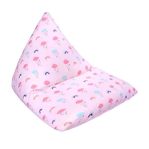 Ready Steady Bed Sitzsack für Kinder, Pyramidenform, bequem, für Kleinkinder, weich, kindersicher, Spielzimmer (Regenbogen) von Ready Steady Bed