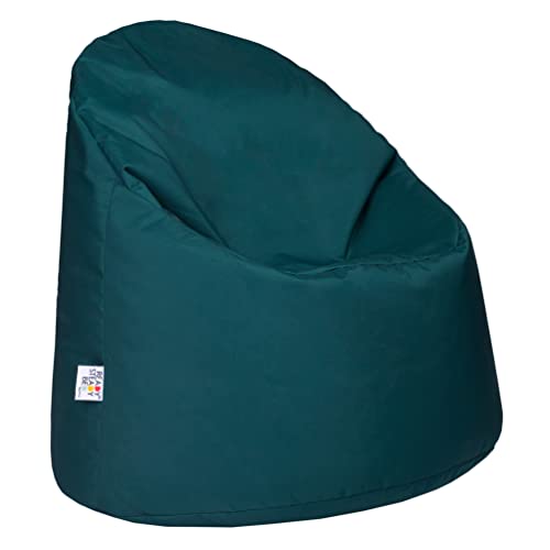 Ready Steady Bed Sitzsack für Kinder | Indoor beanbag Outdoor Sitzkissen Gaming Sitzsack | Wasserfeste Kindermöbel | Komfortables Bodenkissen | Ergonomisches Design Sitzsack mit Füllung (Grün) von Ready Steady Bed