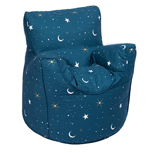 Ready Steady Bed Wildwood Kindersessel für Kleinkinder | Bequeme Kindermöbel | Weicher Kindersicherer Sitz Spielzimmersofa | Ergonomisch Geformter Sitzsack (Moonlight) von Ready Steady Bed