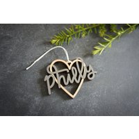 Philly Herz Weihnachtsschmuck - Wähle Deine Farbe | Christbaumschmuck Einweihungsgeschenk Weihnachtsgeschenk Philadelphia von ReadyGo