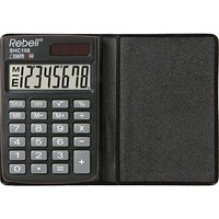 Rebell SHC108 Taschenrechner schwarz/grau von Rebell