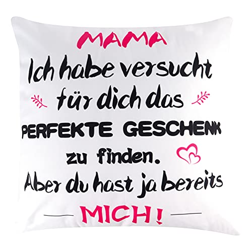 Rebundex Geburtstagsgeschenk für Mama Mama Geschenk Geburtstag Mutter Geschenke Beste Mama Geschenk Kissenbezug Personalisiert von Rebundex