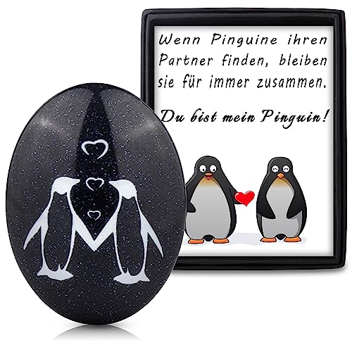 Rebundex Pinguin Geschenk Jahrestag Geschenk für Ihn Sie Partner Geschenke Pärchen Geschenke Hochzeitstag Geschenk Hochzeitsgeschenk Ornamente von Rebundex