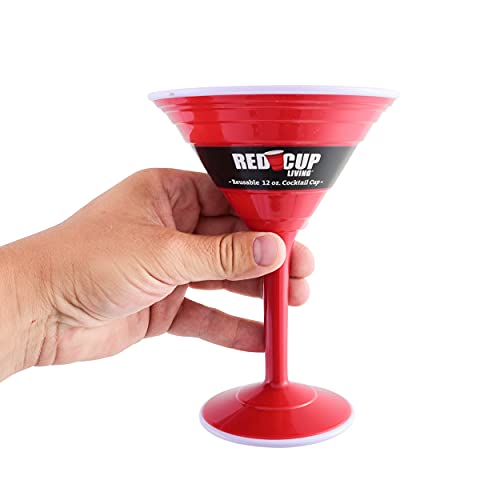 Red Cup Living Wiederverwendbarer Cocktailbecher, 340 ml, Rot von Red Cup Living