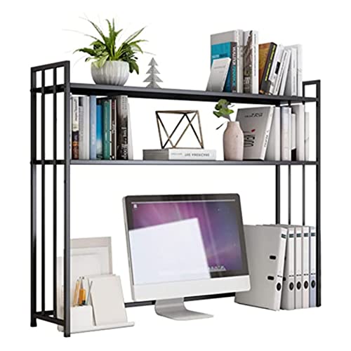 RedAeL 2-stöckiges industrielles schmiedeeisernes Desktop-Bücherregal - Stilvolles DIY-Arbeitsplattenregal für Büro, Küche oder Wohnkultur von RedAeL