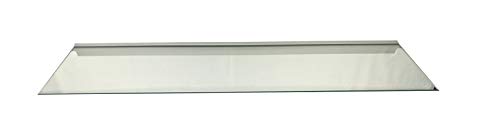 Regale4You Glasregal 110x30 cm /8 mm KlarGlas Wandprofil LINO8 Alu Silber / 3 Glasablagen von Regale4You