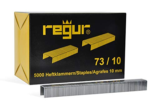 REGUR Typ 73 Flachdrahtklammern 73/10 mm für Verpackungsheftzange Regur 31, Rapid HD 31 u.v.m. von Regur
