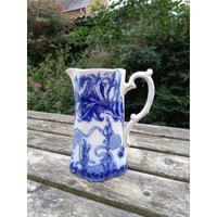 Antiker Blau-Weißer Krug Von Middleport Pottery Stratford von RelicVintageUK