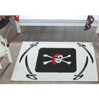 Relita Kinderteppich 170 x 120 cm, Pirat, schwarze Säbel von Relita