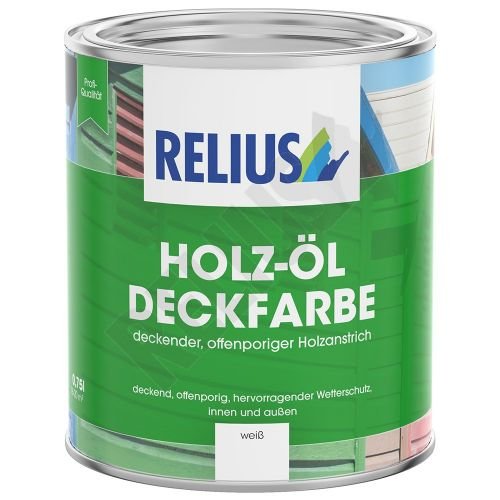 Relius Holz-Öl-Deckfarbe Größe 0,75 LTR, Farbe tannengrün von Relius