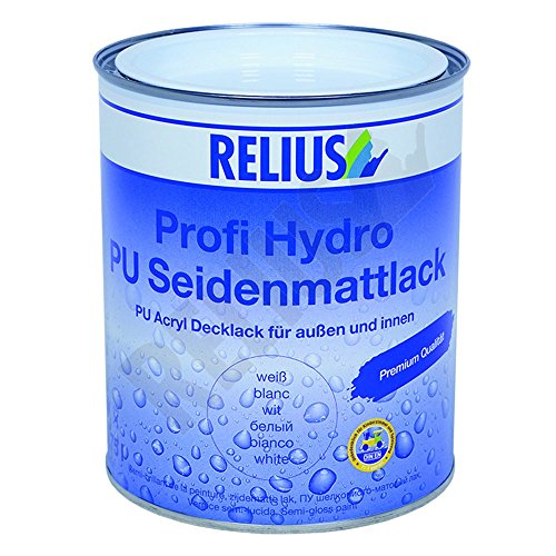 Relius Profi Hydro PU Seidenmattlack weiß 2.5 Liter von Relius