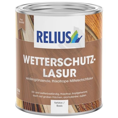 Relius Wetterschutzlasur Größe 0,75 LTR, Farbe teak von Relius