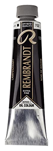 Talens Rembrandt - Excelentes colores de pintura al óleo - 40 ml - 702 Negro de lámpara von Rembrandt