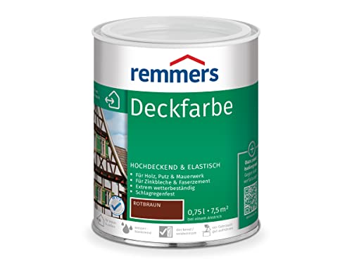 Remmers Deckfarbe - rotbraun 750ml von Remmers