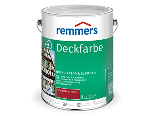 Remmers Deckfarbe - schwedischrot 5L von Remmers