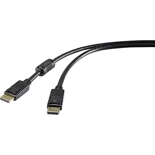 Renkforce DisplayPort Anschlusskabel DisplayPort Stecker, DisplayPort Stecker 7.50 m Schwarz UHD 4K @ 60 Hz vergoldete von Renkforce