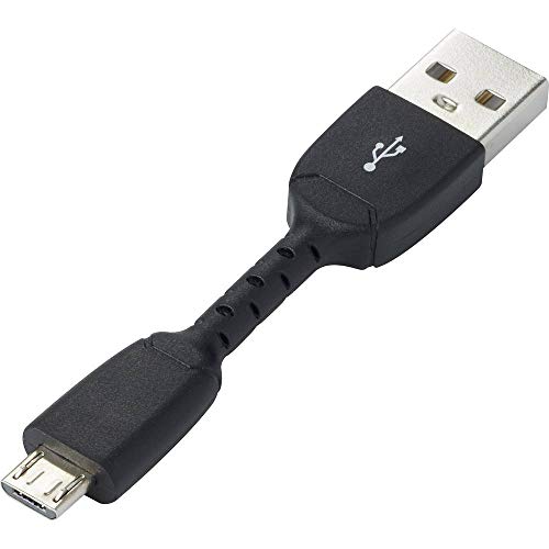 Renkforce USB-Kabel USB 2.0 USB-A Stecker, USB-Micro-B Stecker 0.05 m Schwarz RF-4260171 von Renkforce