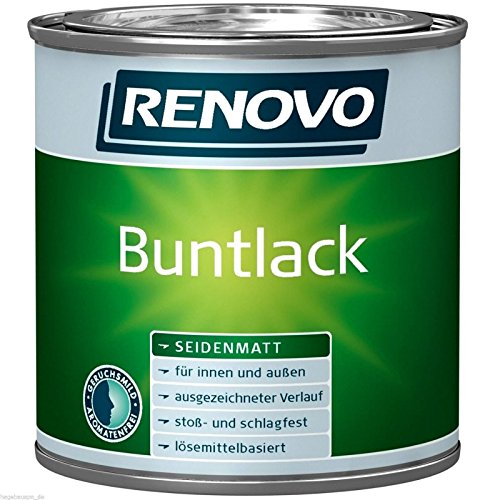 2,5 Liter RENOVO Buntlack lmh seidenmatt LICHTGRAU von Renovo