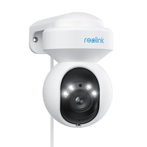 Reolink Wi-Fi 6 4K PTZ WLAN Kamera Outdoor mit 3X Optischem Zoom, Auto-Tracking, 2,4/5 GHz Dualband, Intelligenter Personen-/Fahrzeug-/Haustiererkennung, Farbnachtsicht, 2-Wege-Audio, E1 Outdoor Pro von Reolink