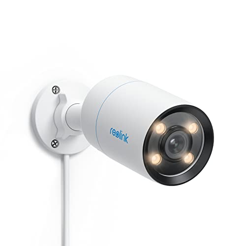 Reolink 4MP 2K PoE Überwachungskamera Aussen mit Echte Vollfarbnachtsicht, Smarte PoE IP Kamera Outdoor mit Große F1.0 Blende, Personen-/Fahrzeug-/Haustiererkennung, Zwei-Wege-Audio, CX410 von Reolink