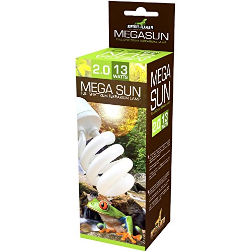 Reptiles-Planet Mega Sun UVB 2.0 Lampe, 13W, Weiß von Reptiles-Planet