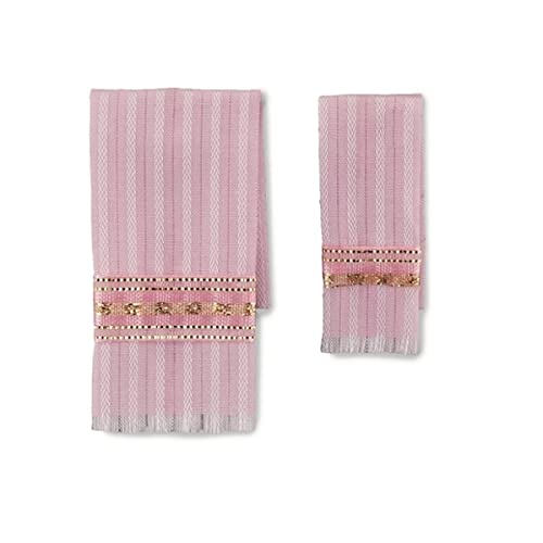 001.770/5 - Handtuchset rosa/gold, Miniatur von Reutter Porzellan
