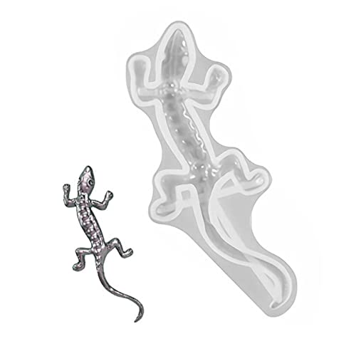 Rianpesn Eidechse Silikonformen für Harz - Tierische Harzform,DIY 3D Gecko Clay Silikonform Wanddekoration, Kristall-Epoxidharzformen Gießform Ornament von Rianpesn