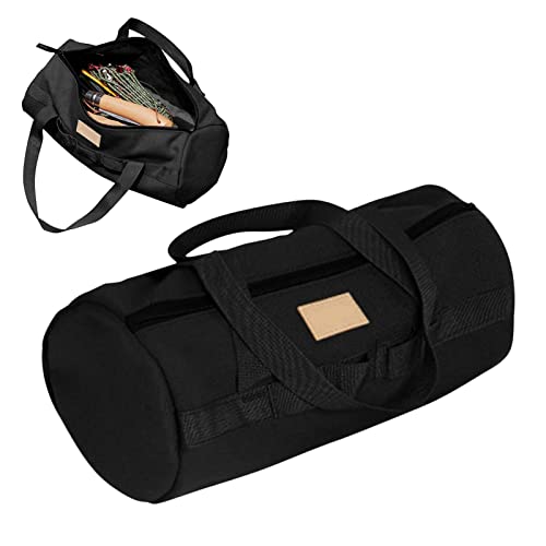 Rianpesn Handwerkzeugtasche, Handwerker-Werkzeugtasche, Verschleißfeste Werkzeugtasche für großes Fassungsvermögen, zylindrische 11,8-Zoll-Klammertasche, reißfestes Aufhängering-Design von Rianpesn