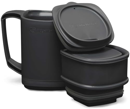 Ridgemonkey Kaffeebecher für Angler Thermo Mug DLX Brew Set Grey von Ridgemonkey