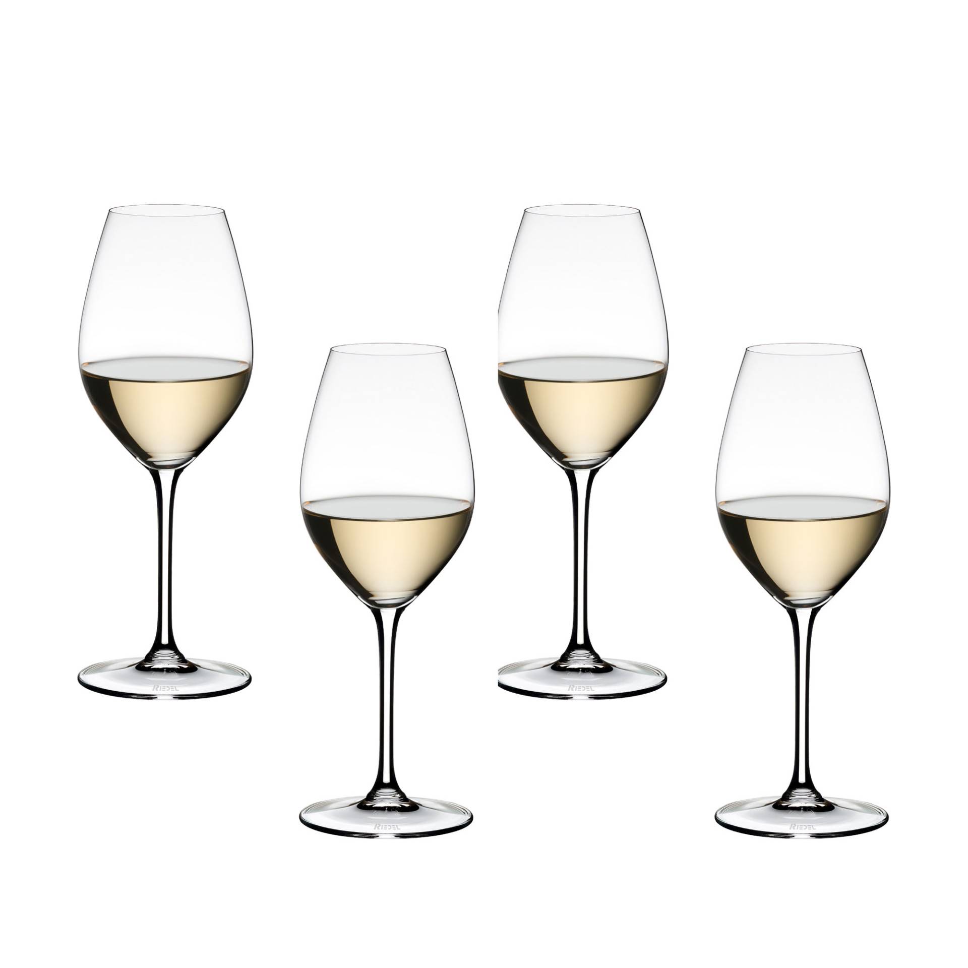 Riedel - Wine Friendly Weißwein / Champagnerglas 4er Set - transparent/HxØ 22,1x8,5cm/ 440ccm von Riedel