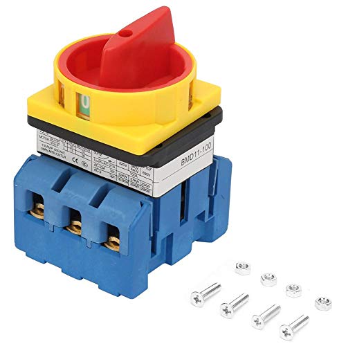 Lasttrennschalter - 80A/100A Lasttrennschalter 3-poliger 2-Positionen-Drehnocken-Ein-Aus-Netzschalter(100A) von Risegun