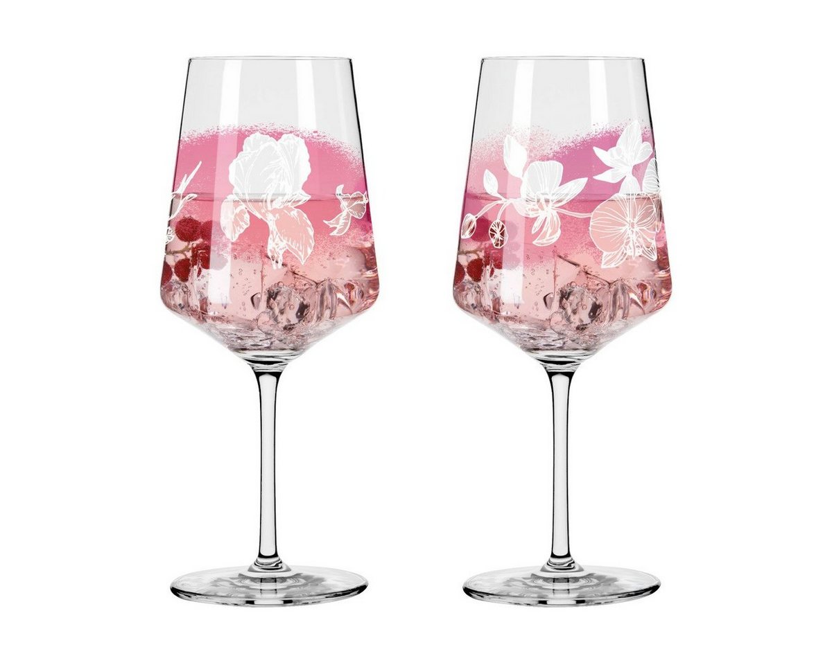 Ritzenhoff Cocktailglas Sommersonett Sprizz 2er Set F21 #5 #6, Kristallglas von Ritzenhoff