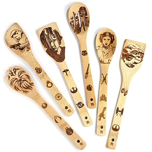 Riveira Star War Wooden Spoons for Cooking Kitchen Decoration Birthday Idea Utensil Set von Riveira
