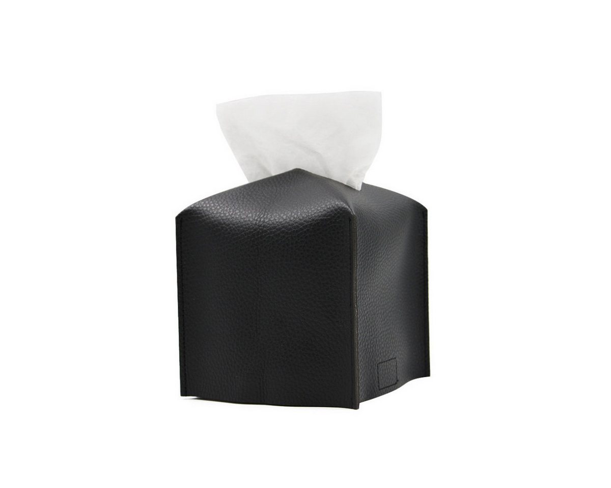 Rnemitery Papiertuchbox Leder Taschentuchbox mit Boden/Moderner Quadratisch Kosmetiktuchbox von Rnemitery