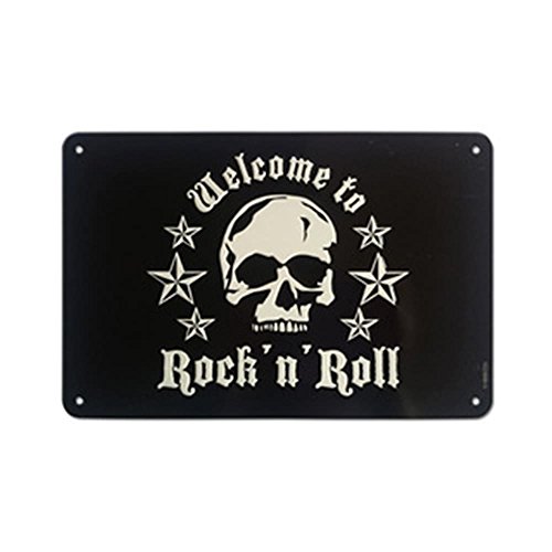 Rockbites Design 1012517410 Alu-Schild, Metall, Blau, 24 x 16 cm von Rockbites Design