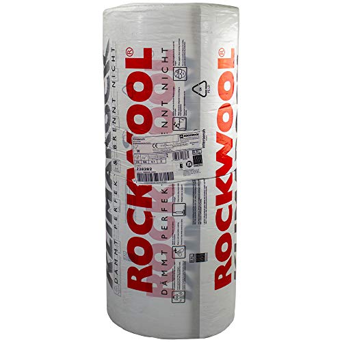 Rockwool Klimarock Steinwollmatte Gitternetzverstärkt Lamellmatte in verschiedenen Größen, Inhalt:Halbe Rolle, Dämmstärke in [mm]:60 von Rockwool
