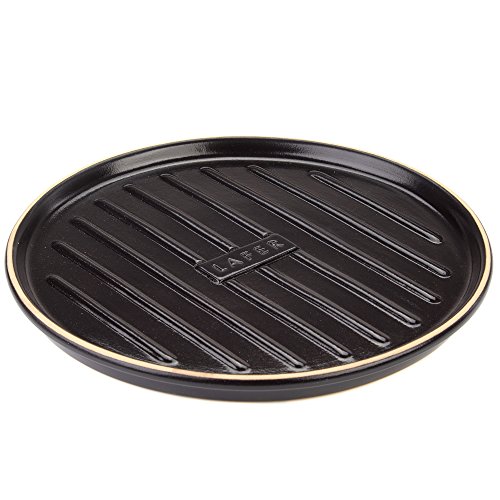 Römertopf BBQ Plancha mit Grill-Stegen Black Edition Ø 32cm von Romertopf