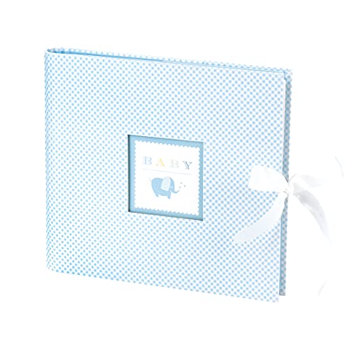 Rössler Papier 18771930006 - Foto-/Gästebuch Baby Boy, mit Wire-O-Bindung, 50 Seiten, hellblau, Geburt und Taufe, 1 Stück von Rössler Papier