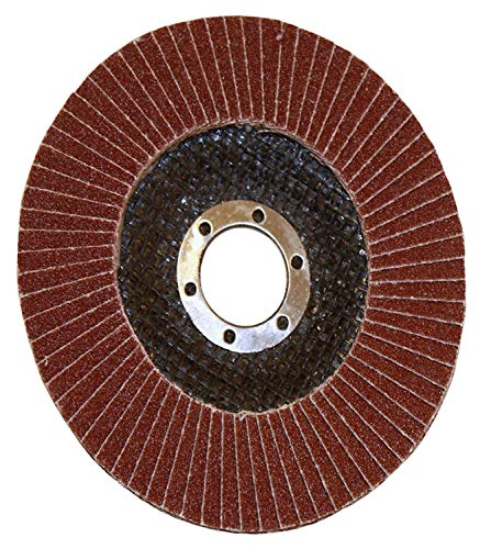 Rolson 24376 Alum Oxide Flap Disc for Grinding/Sanding/Smoothing, 115 mm von Rolson