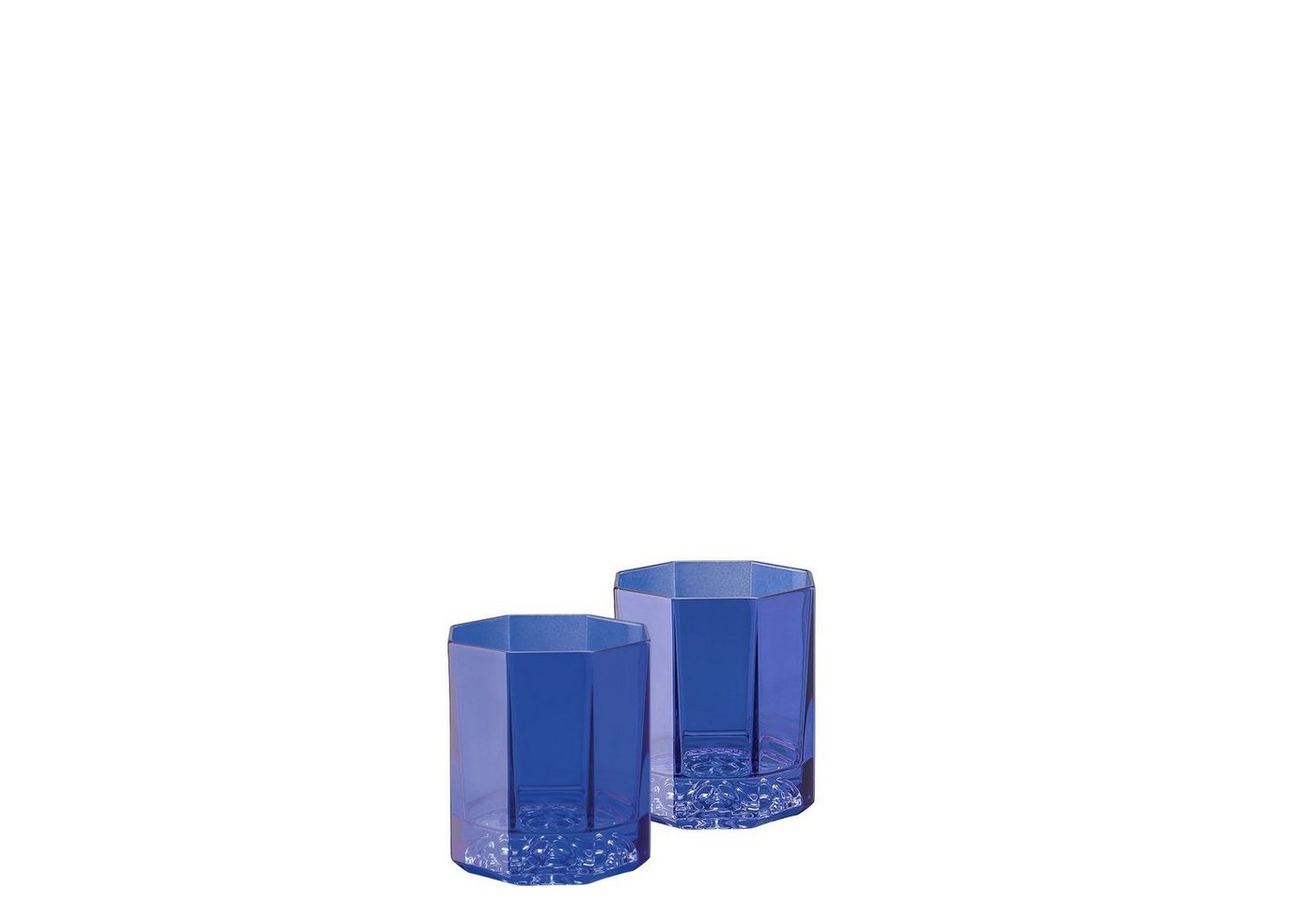 Rosenthal meets Versace Whiskyglas Medusa Lumiere Blue Becher 2er Set, Kristallglas von Rosenthal meets Versace