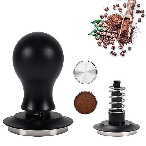 51mm Kaffee Tamper Espresso Tamper Kaffeestampfer aus Edelstahl Stilvoller Espresso-Stempel Espresso Tamper Kaffeemehlpresser Anpressdruck Kalibrier für Cafes und Kaffeeliebhaber von Roseyan