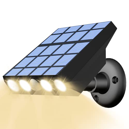 Rosnek Solarlampen für Außen mit Bewegungsmelder,3 Sensormodi,IP65 Wasserdichte,270°Beleuchtungswinkel,360° Verstellbar,Solar Wandleuchte Aussen Solarleuchten Kein Kabel für Camping von Rosnek