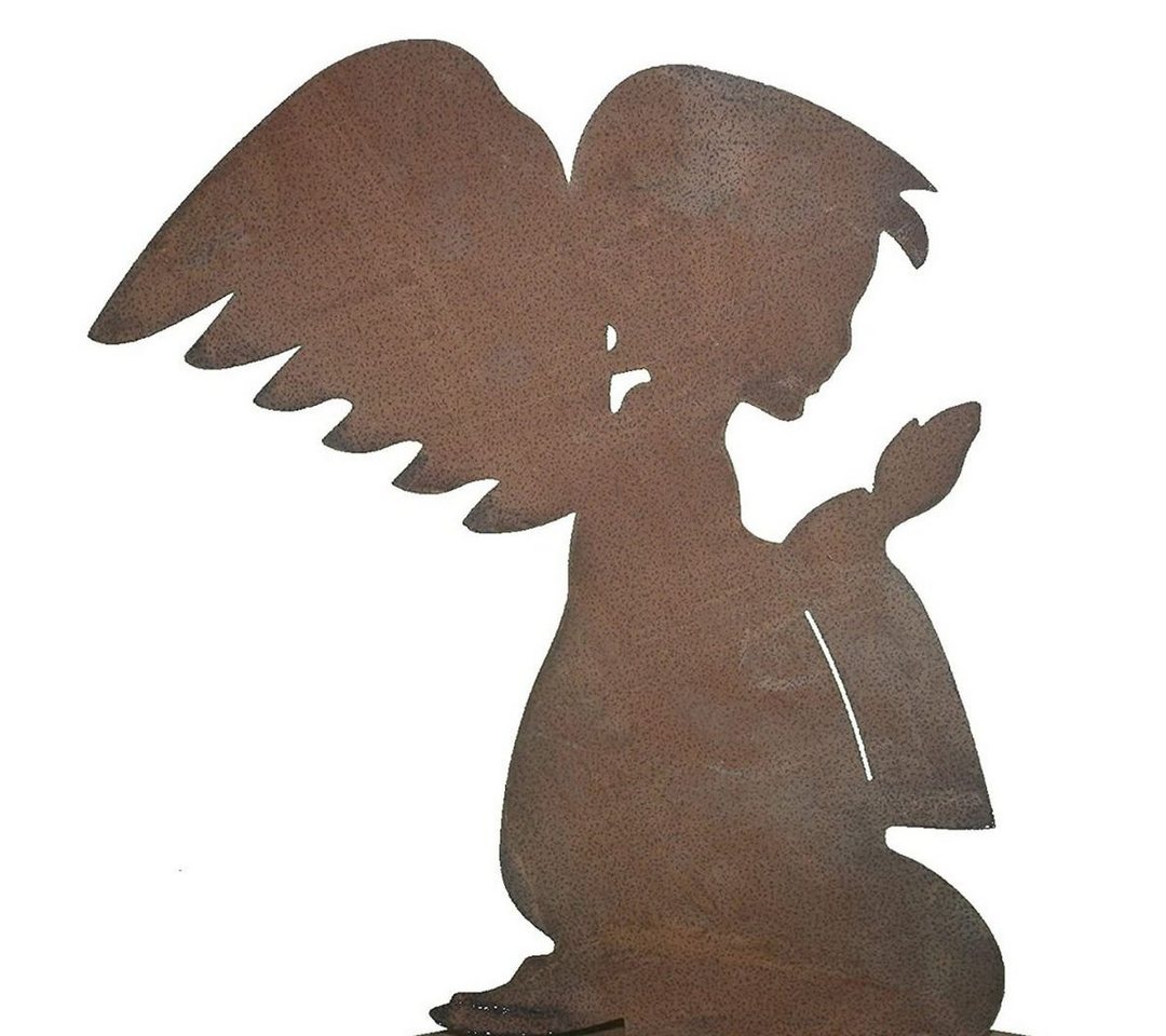 Rostikal Gartenfigur Engel Figuren Garten Metall Gartendeko, Echter Rost von Rostikal