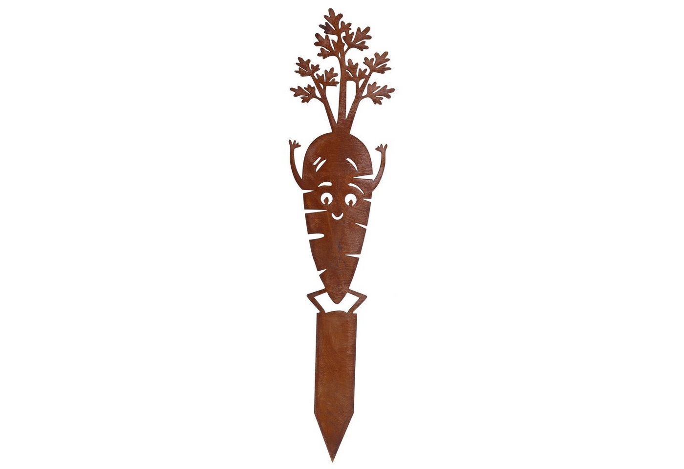Rostikal Gartenfigur lustige Gartendeko Rost Karotte aus Metall, (1 St), Echter Rost von Rostikal