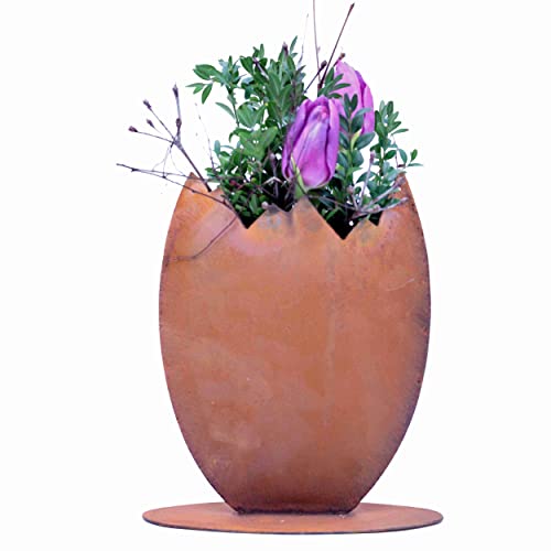 Rostikal Ostereier Deko Frühling 16 cm Ostern Gartendeko Rost Osterdeko für draußen von Rostikal