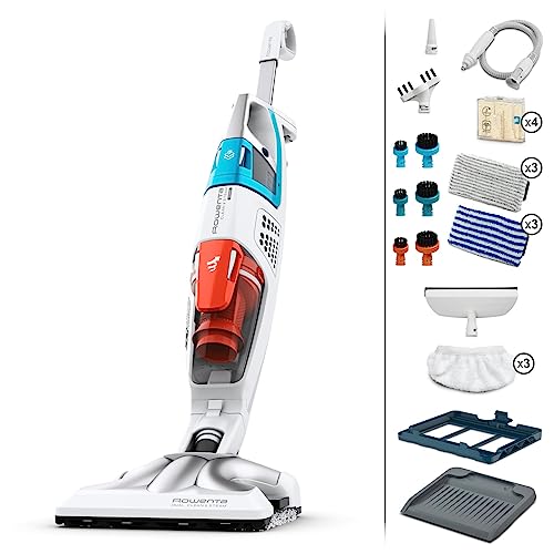 Rowenta Clean & Steam Multi Dampfstaubsauger RY8544 | Gleichzeitig saugen und wischen | Abnehmbares Handteil mit vielen Aufsätzen | 1700 Watt | Weiß von Rowenta