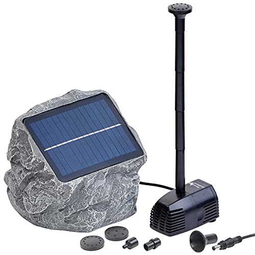 Royal Gardineer Solar Teichpumpe: Solarbetriebene Teichpumpe Biosphere (Solar Brunnenpumpe, Mini Teichpumpe, Gartenbrunnen mit Solarpumpe) von Royal Gardineer