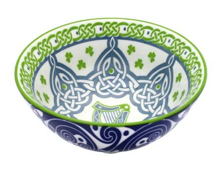 Irish Celtic Bowl With Harp Design 11cm von Royal Tara